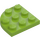 LEGO Lime Plate 3 x 3 Round Corner (30357)