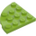 LEGO Lime Plate 4 x 4 Round Corner (30565)