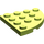 LEGO Lime Plate 4 x 4 Round Corner (30565)