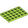 LEGO Lime Plate 4 x 6 (3032)