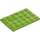 LEGO Lime Plate 4 x 6 (3032)