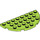 LEGO Lime Plade 4 x 8 Rund Halvt Cirkel (22888)