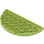 LEGO Lime Plate 4 x 8 Round Half Circle (22888)