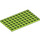 LEGO Lime Plate 6 x 10 (3033)