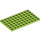 LEGO Lime Plate 6 x 10 (3033)