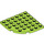 LEGO Lime Plate 6 x 6 Round Corner (6003)