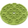 LEGO Lime Plate 6 x 6 Round with Pin Hole (11213)