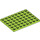 LEGO Lime Plate 6 x 8 (3036)