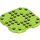 LEGO Lime Plate 8 x 8 x 0.7 with Rounded Corners (66790)