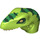 LEGO Limette Raptor Dinosaurier Kopf mit Green und Dark Green (38279 / 98065)