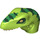 LEGO Lime Raptor Dinosaur Head with Green and Dark Green (38279 / 98065)