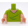 LEGO Lime Shaggy Overkropp med Lys Hud Armer med Kort Lime Sleeves og Lys Hud Hender (973 / 16360)