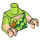 LEGO Chaux Shaggy Torse avec Seaweed et Étoile de mer Shirt avec Light Flesh Bras avec Court Lime Sleeves et Light Flesh Mains (973 / 16360)