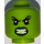 LEGO Limetková She-Hulk, Zelená Minifigurka Hlava (Zapuštěný pevný cvoček) (3626 / 29944)