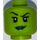 LEGO Lime She-Hulk, Grön Minifigur Huvud (Infälld solid knopp) (3626 / 29944)