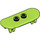 LEGO Lime Skateboard con Quattro Ruota Clips (42511 / 88422)