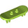 LEGO Lime Skateboard with Four Wheel Clips (42511 / 88422)