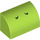 LEGO Lime Pendenza 1 x 2 Curvo con Verde Yoshi Nostrils (37352 / 68966)