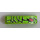 LEGO Lime Slope 1 x 4 Curved Double with Snake Skin and Red Eye Pattern Model Left Side Sticker (93273)