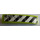 LEGO Lime Slope 1 x 4 Curved with Black and white stripes (Right) Sticker (11153)