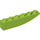 LEGO Lime Slope 1 x 6 Curved Inverted (41763 / 42023)