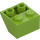 LEGO Lime Skråning 2 x 2 (45°) Omvendt med flatt avstandsstykke under (3660)