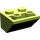LEGO Limoen Helling 2 x 2 (45°) Omgekeerd met platte afstandsring eronder (3660)