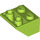 LEGO Limoen Helling 2 x 2 (45°) Omgekeerd met platte afstandsring eronder (3660)