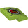 LEGO Lime Slope 2 x 2 Curved with Volcano and Compass (15068 / 26686)
