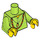 LEGO Lime Snake Charmer Minifig Torso (973 / 88585)