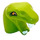LEGO Lime Snake Head with White Fangs and Orange Eyes