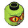 LEGO Lime Swamp Creature Head (Safety Stud) (3626 / 10547)
