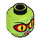 LEGO Lime Swamp Creature Minifigure Head (Recessed Solid Stud) (3626 / 49331)