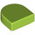 LEGO Lime Tile 1 x 1 Half Oval (24246 / 35399)