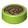 LEGO Lime Tile 1 x 1 Round with Wave Curl (29767 / 98138)