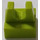 LEGO Limette Fliese 1 x 1 mit Clip (Kein Schnitt in der Mitte) (2555 / 12825)