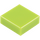 LEGO Lime Tile 1 x 1 with Groove (3070 / 30039)