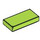 LEGO Lime Tile 1 x 2 with Groove (3069 / 30070)