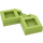 LEGO Limette Fliese 2 x 2 Ecke mit Cutouts (27263)