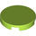 LEGO Lime Tile 2 x 2 Round with Bottom Stud Holder (14769)