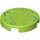 LEGO Lime Tile 2 x 2 Round with Foilage with Bottom Stud Holder (14769 / 25663)