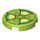 LEGO Lime Tile 2 x 2 Round with Radioactive Warning with Bottom Stud Holder (14769 / 101676)