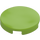 LEGO Lime Tile 2 x 2 Round with &quot;X&quot; Bottom (4150)