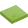 LEGO Lime Tile 2 x 2 with Groove (3068 / 88409)