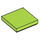 LEGO Lime Tile 2 x 2 with Groove (3068 / 88409)