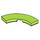 LEGO Lime Tile 3 x 3 Curved Corner (79393)