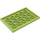 LEGO Lime Tile 4 x 6 with Studs on 3 Edges (6180)