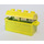 LEGO Limette Treasure Chest mit Deckel (Dickes Scharnier mit Schlitzen hinten)