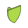 LEGO Lime Triangular Shield (Short) (3846)