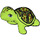 LEGO Lime Turtle (Walking) with Brown Spots (11603 / 13336)